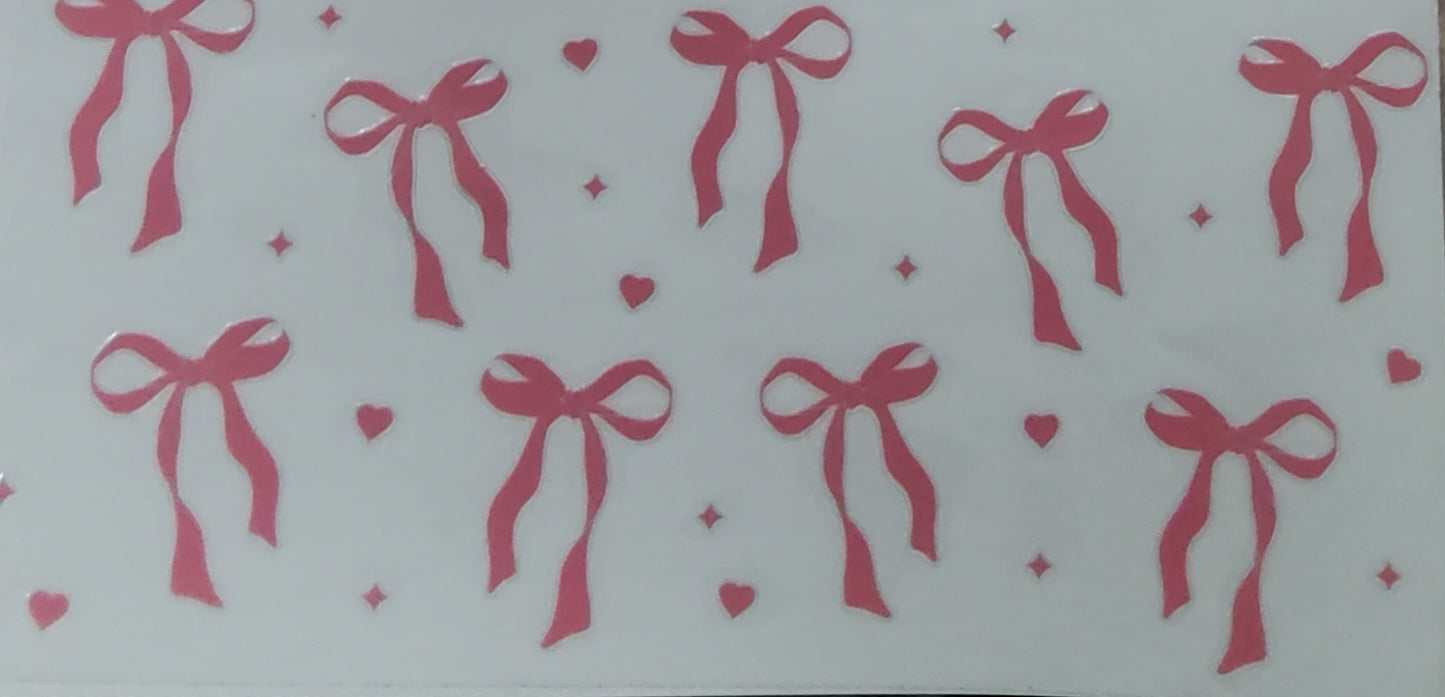 Sparkle Sip Tumbler – Handmade Glitter Bow Edition