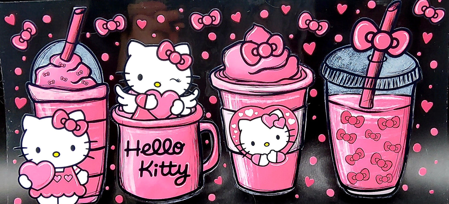 Sparkle and Charm: Hello Kitty and Kuromi 16oz Tumbler