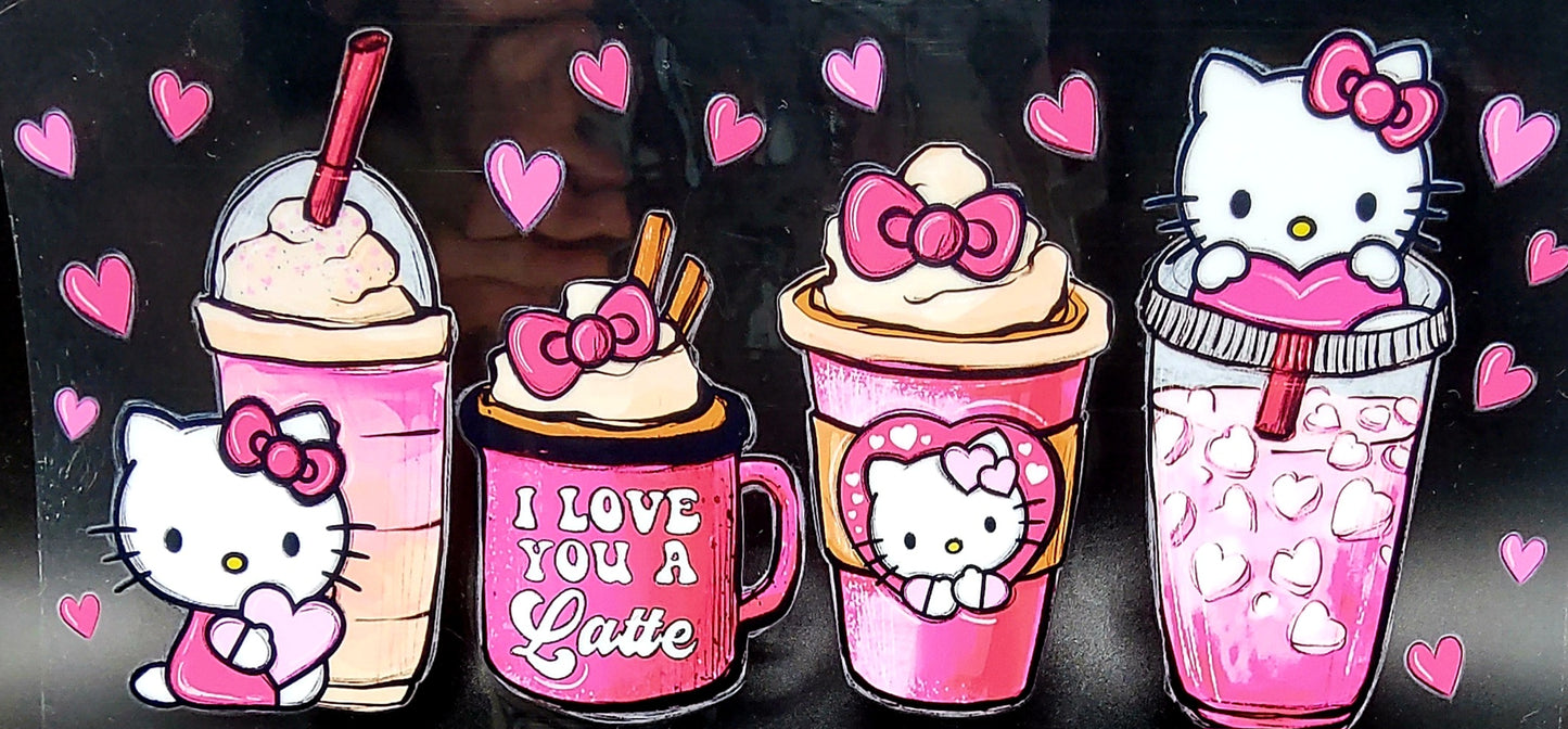 Sparkle and Charm: Hello Kitty and Kuromi 16oz Tumbler