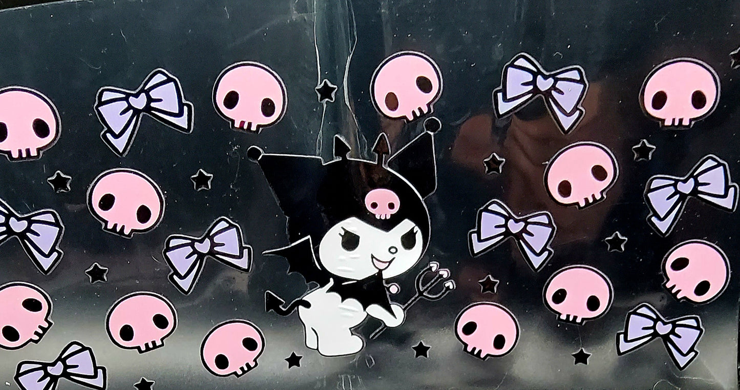 Sparkle and Charm: Hello Kitty and Kuromi 16oz Tumbler