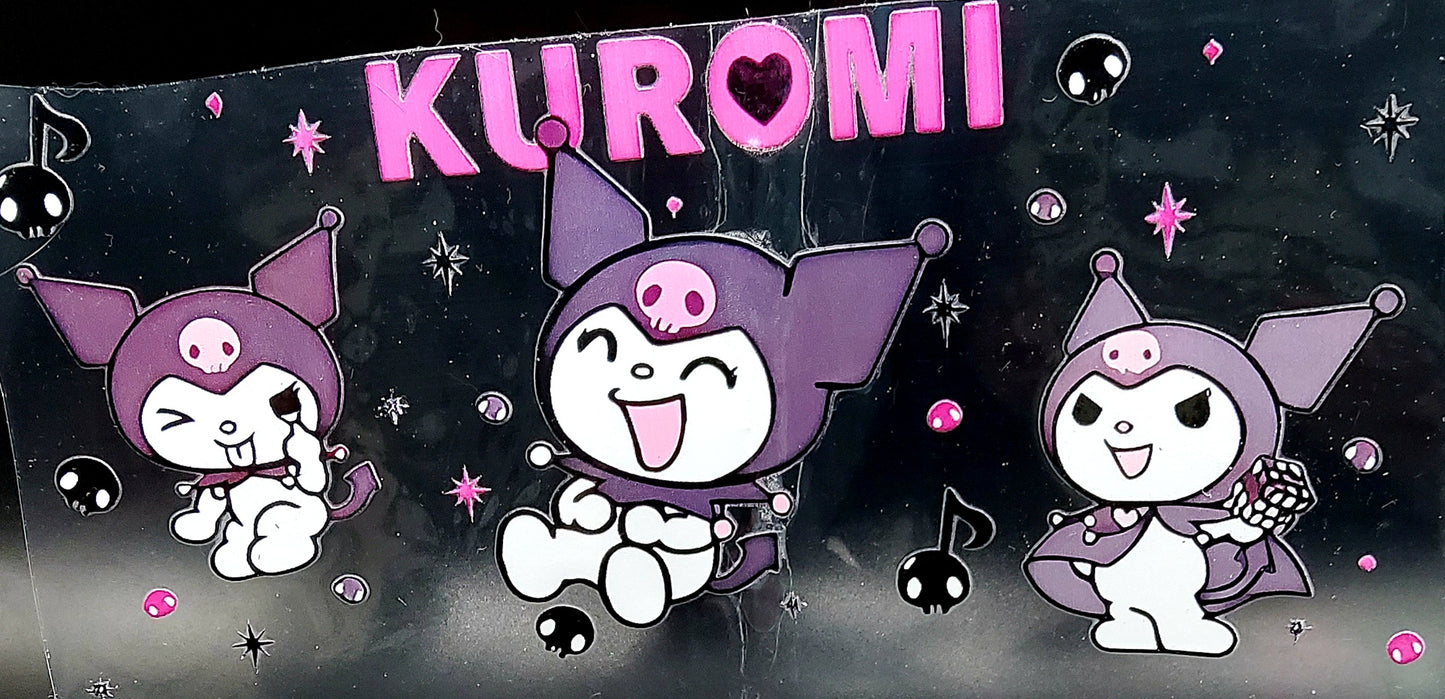 Sparkle and Charm: Hello Kitty and Kuromi 16oz Tumbler