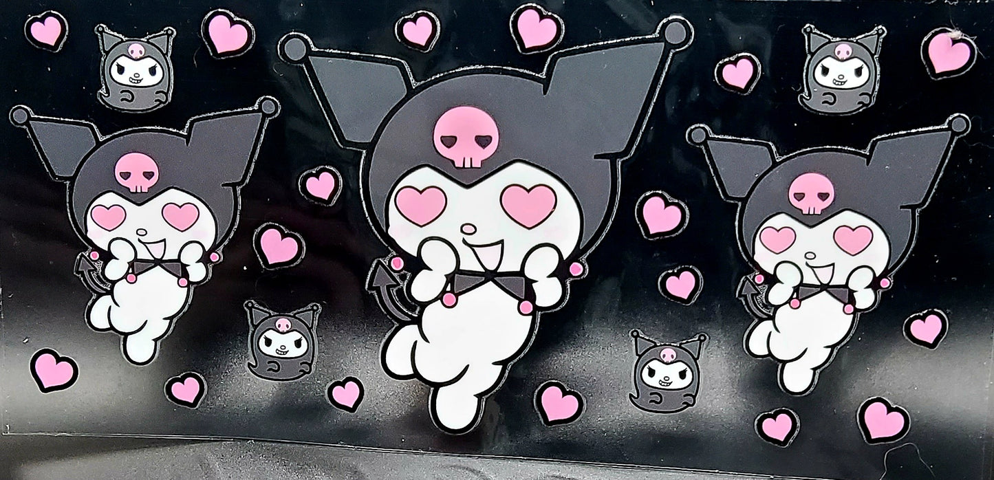 Sparkle and Charm: Hello Kitty and Kuromi 16oz Tumbler