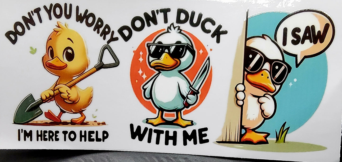 Your Daily Dose of Sass: Sarcastic Duck Snow Globe Tumbler