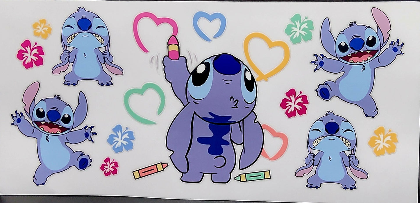 Ohana Means Hydration! Disney Stitch Snow Globe Tumbler