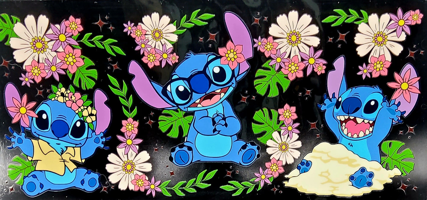 Ohana Means Hydration! Disney Stitch Snow Globe Tumbler