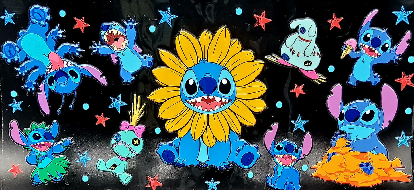 Ohana Means Hydration! Disney Stitch Snow Globe Tumbler