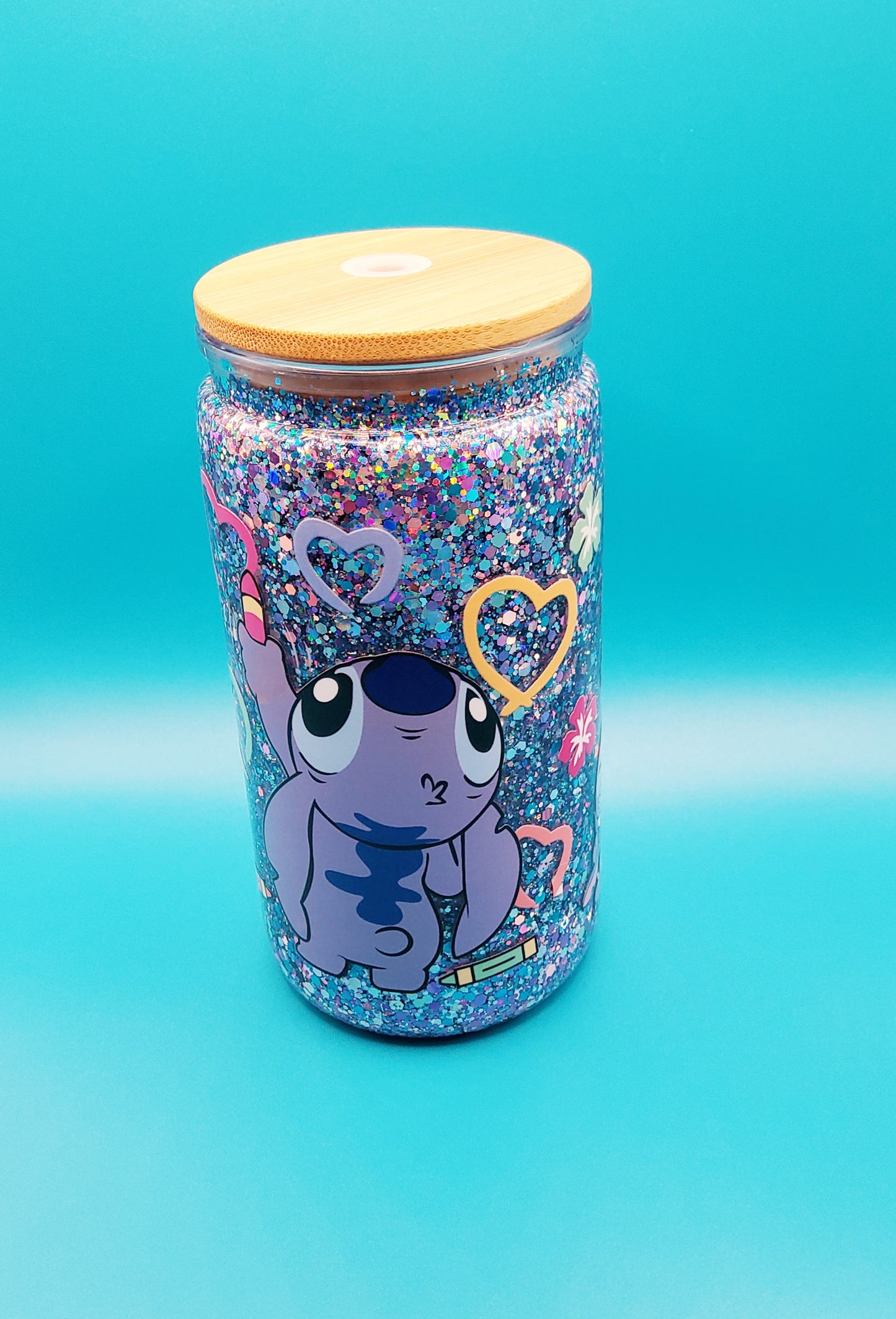 Ohana Means Hydration! Disney Stitch Snow Globe Tumbler