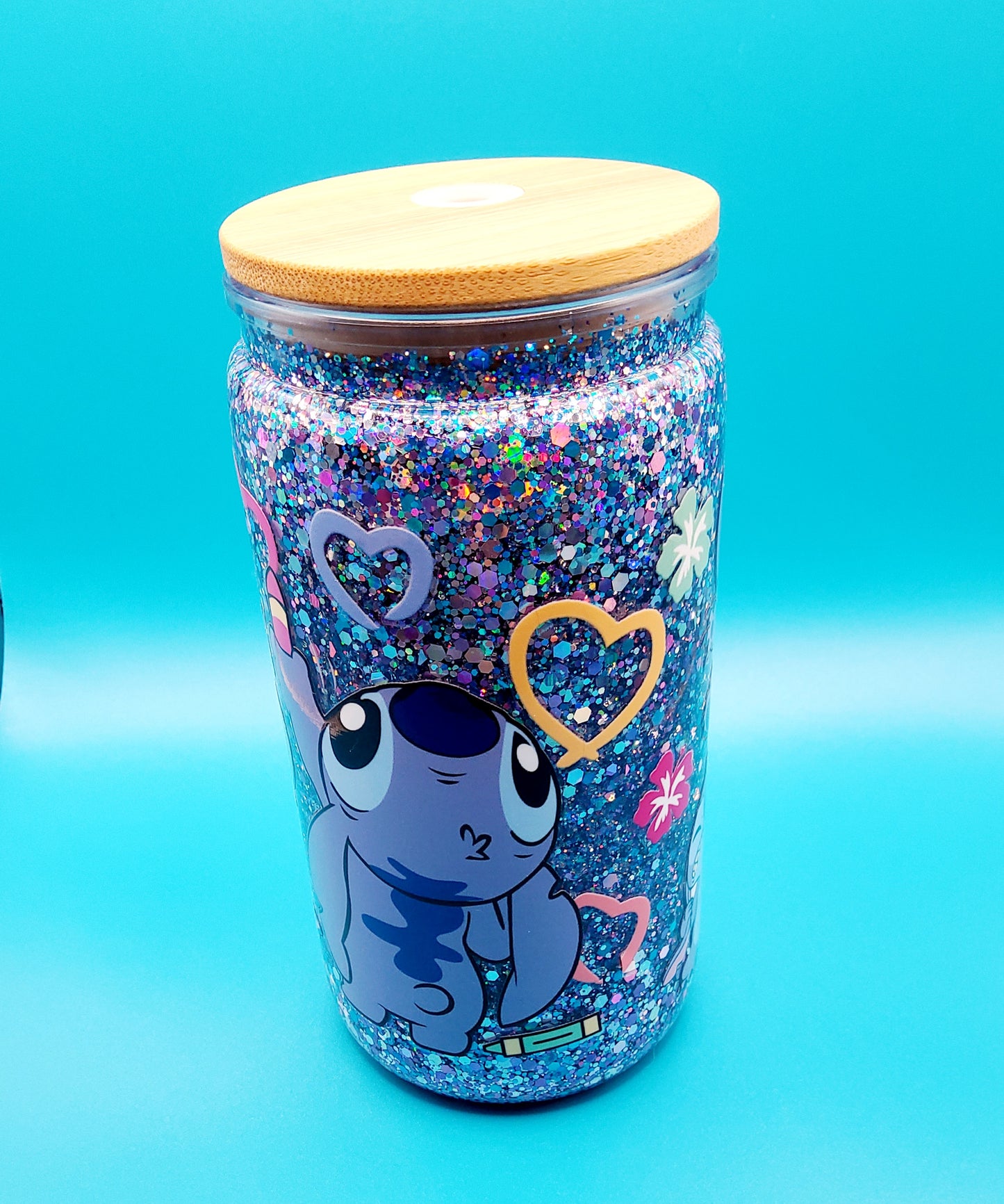 Ohana Means Hydration! Disney Stitch Snow Globe Tumbler