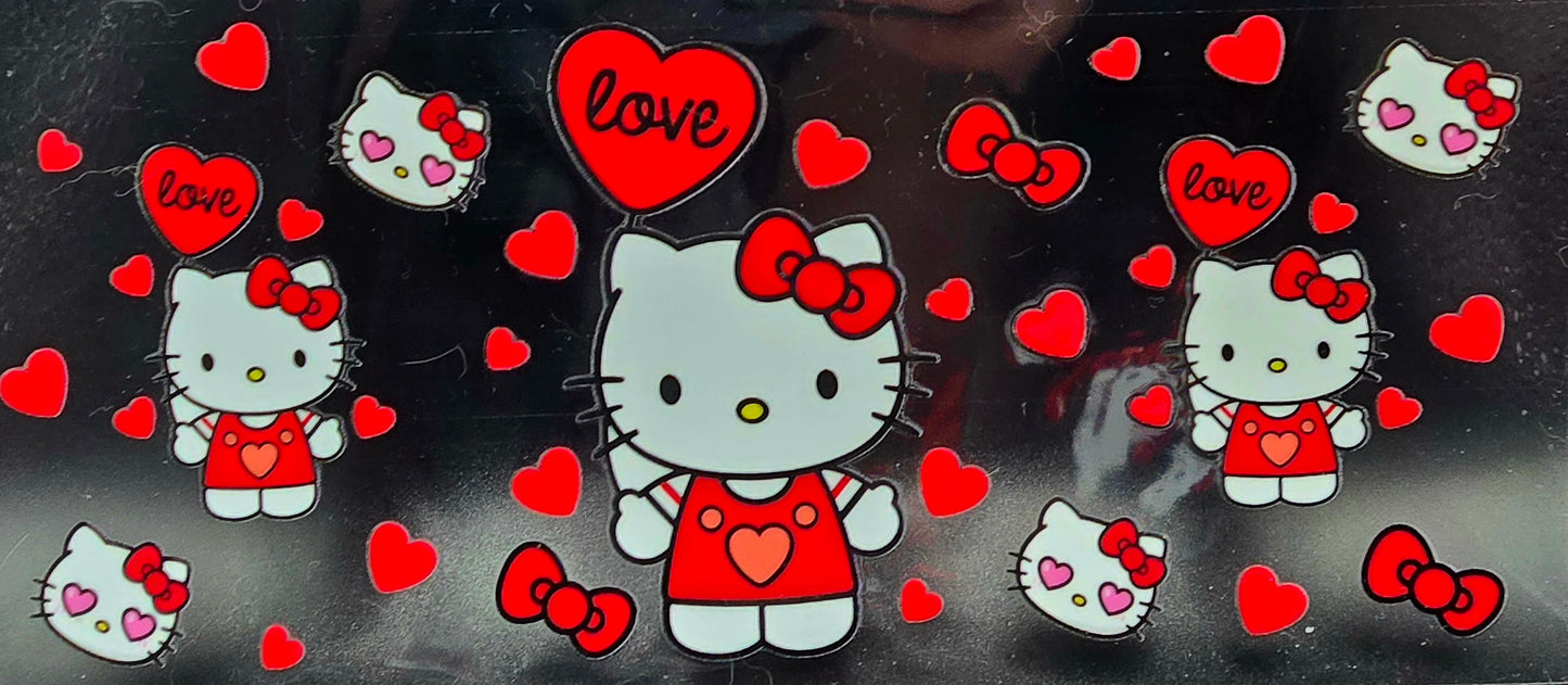 Sparkle and Charm: Hello Kitty and Kuromi 16oz Tumbler