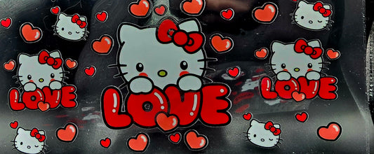 Sparkle and Charm: Hello Kitty and Kuromi 16oz Tumbler