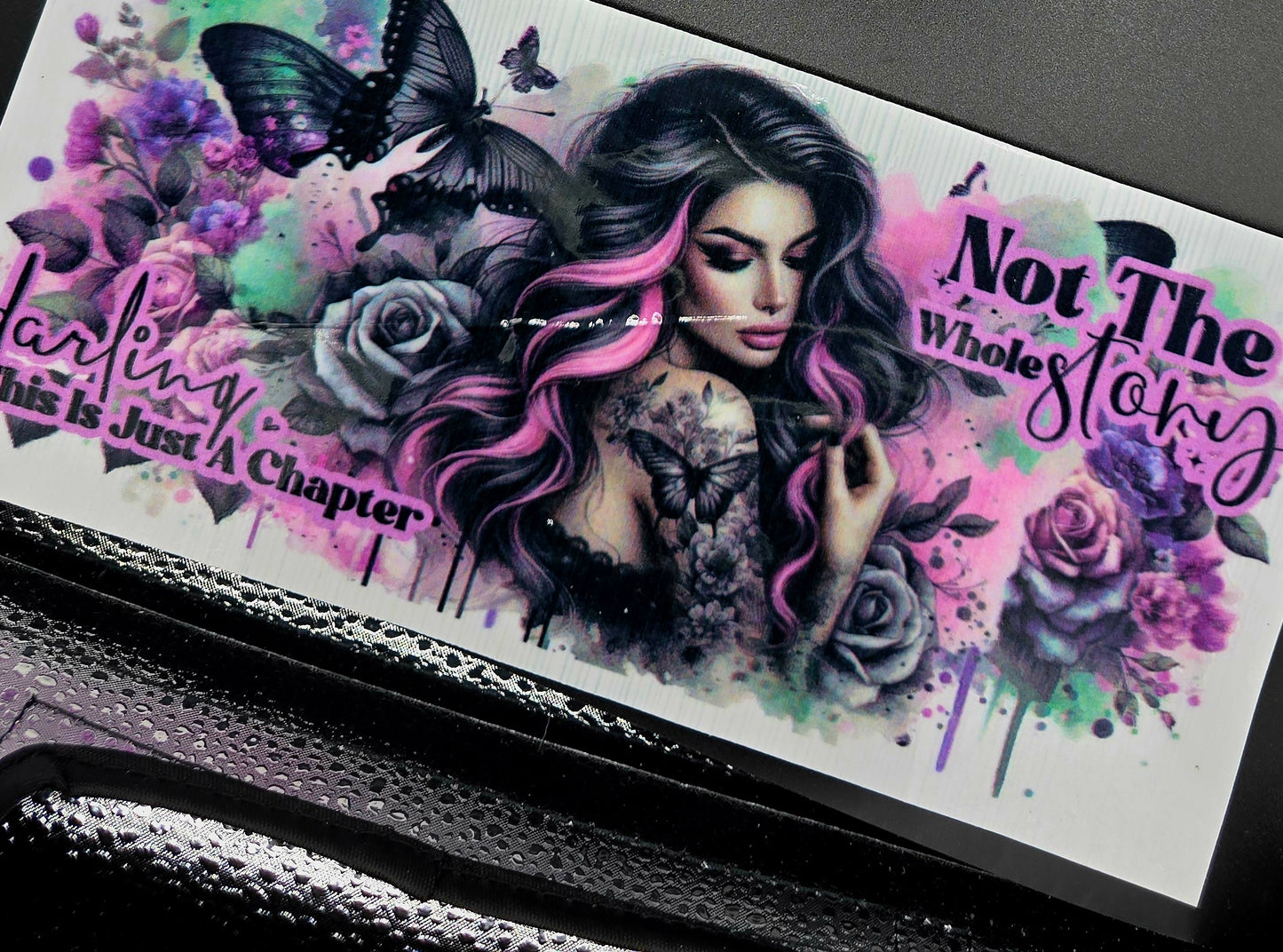 Rebel Bloom: Alternative Girls and Flowers Sparkly Tumbler